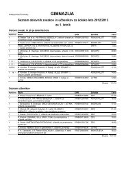 seznam učbenikov 2012_13 - Srednja šola Črnomelj