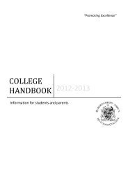 Hatcham Parent/Student Handbook - Haberdashers