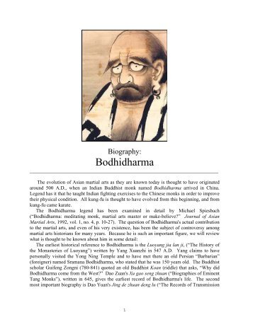 Biography - Bodhidharma