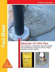 Sikacrete 211 SCC Plus - Technical Notes - BuildSite.com