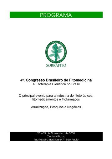 4º. Congresso Brasileiro de Fitomedicina