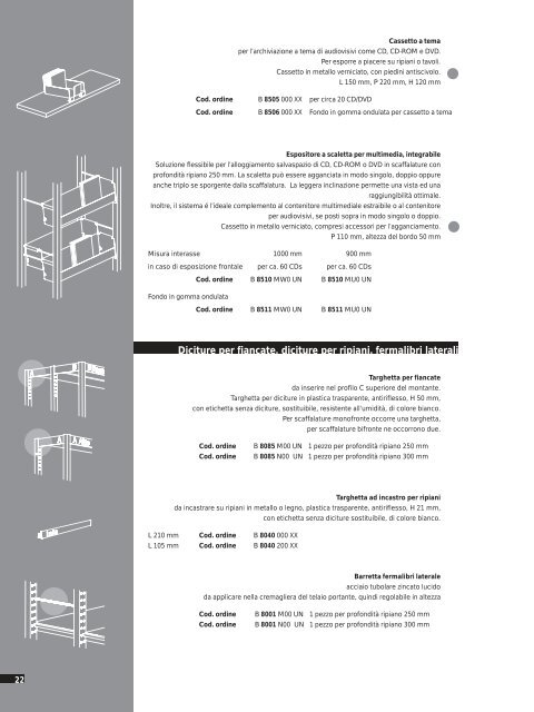 Sistema di scaffalature SchulzUNIFLEX Programma ... - Schulz Speyer