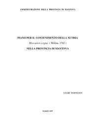 PIANO PER IL CONTENIMENTO DELLA NUTRIA Myocastor coypus ...