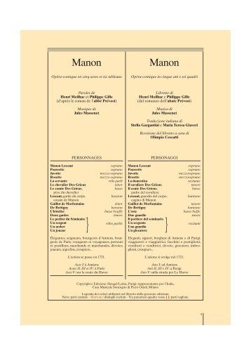 Manon Manon - La Scala