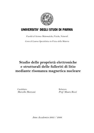 Studio delle proprieta elettroniche e strutturali delle fulleriti di litio ...