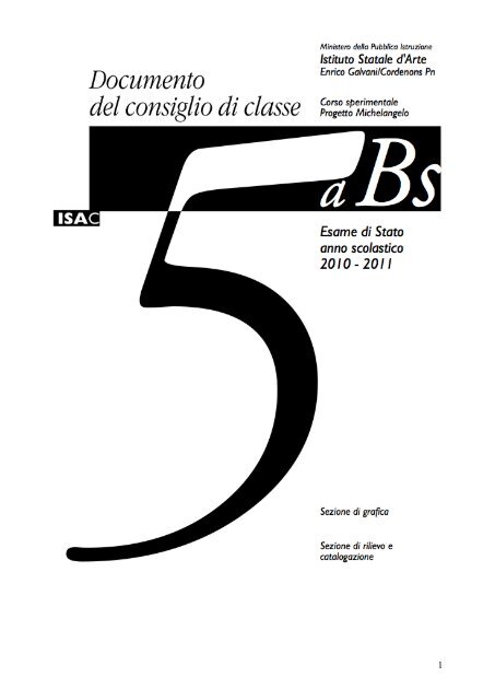 classe 5B sperimentale - ISA Cordenons