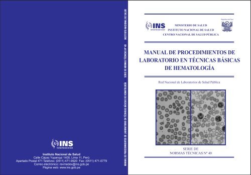 Procedimientos de laboratorio en Hematología - BVS Minsa ...