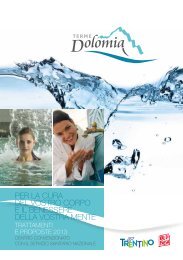 scarica la brochure con i prezzi delle terme dolomia - Trentino