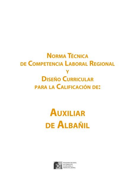 AUXILIAR DE ALBAÑIL - OIT/Cinterfor