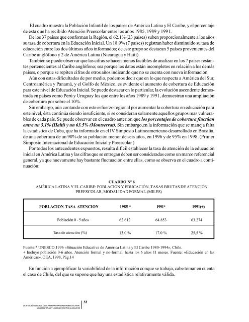 la atención integral de la primera infancia en américa latina