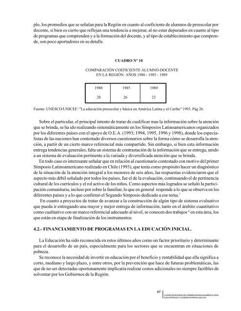 la atención integral de la primera infancia en américa latina