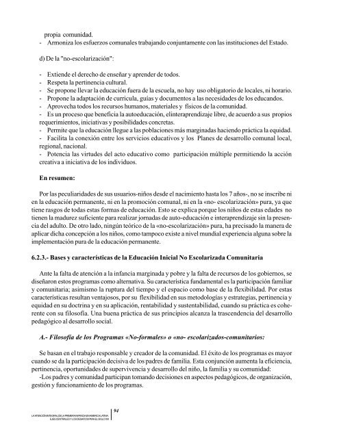 la atención integral de la primera infancia en américa latina