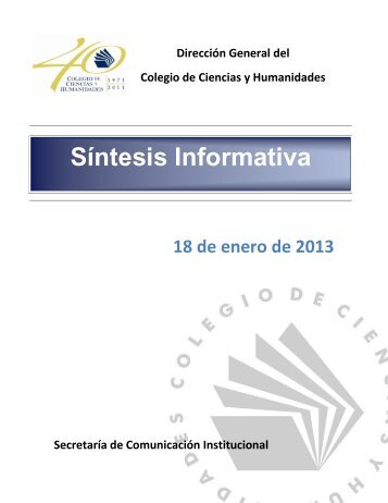 Síntesis Informativa - CCH - UNAM