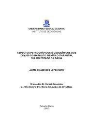 aspectos petrográficos e geoquímicos dos diques do batólito ...