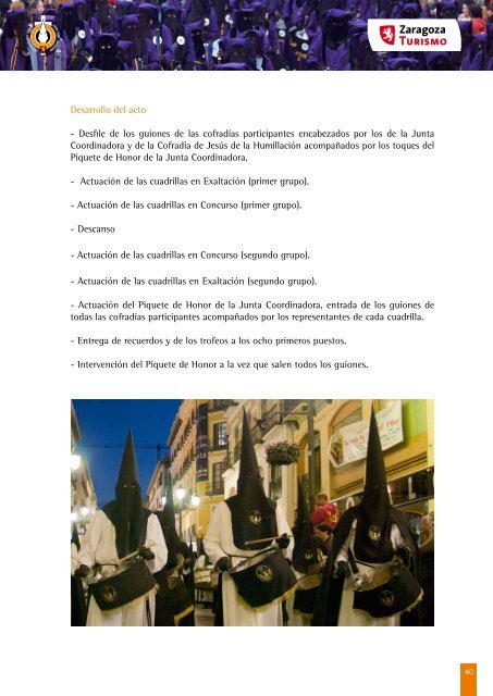 Dossier de prensa de la Semana Santa - Ayuntamiento de Zaragoza