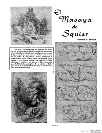 Revista Conservadora - El Masaya de Squier - Enero 1963 No. 28