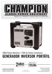 GENERADOR INVERSOR PORTÁTIL - Champion Power Equipment