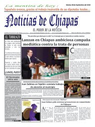 EL TIMBRAZO - Noticias de Chiapas