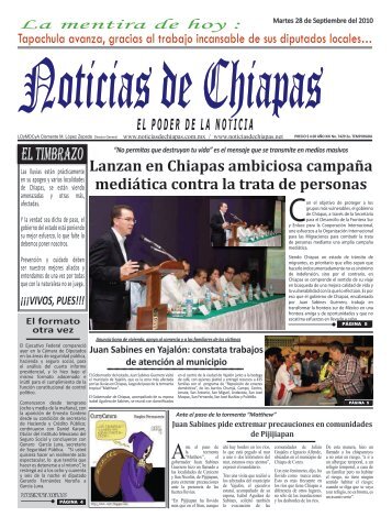 EL TIMBRAZO - Noticias de Chiapas