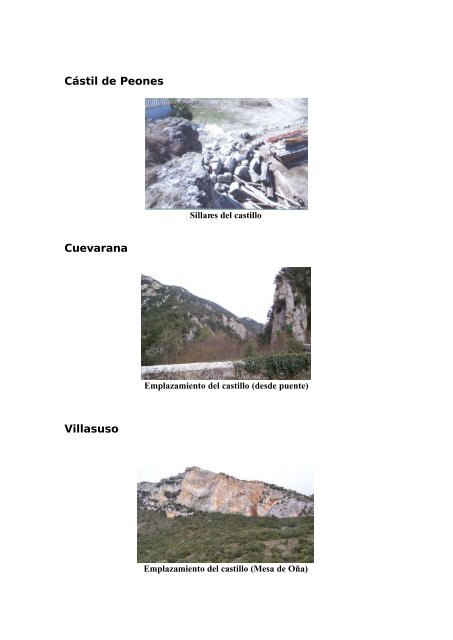 Catálogo de fortificaciones de La Bureba - Quintanilla San García