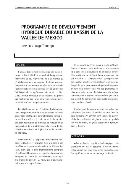 Servicios de Abastecimiento y Saneamiento - La Tribuna del Agua