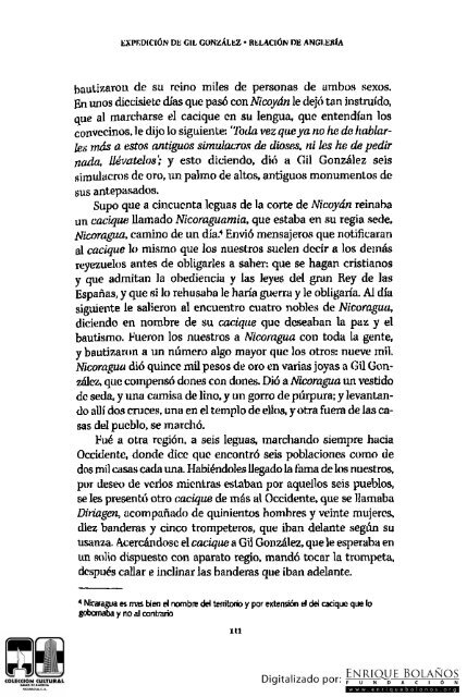 Descubrimiento conquista y exploraciones de Nicaragua - Capitulo 2