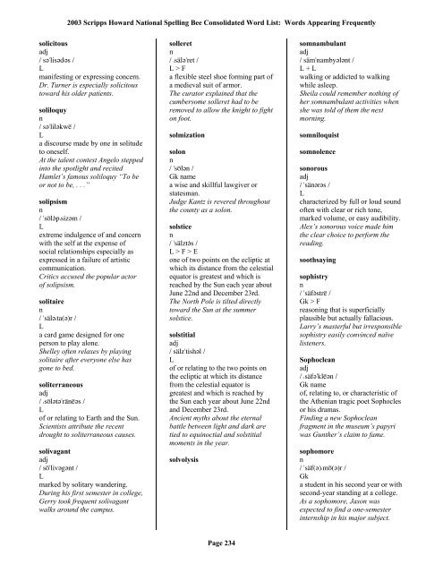 2004 SCRIPPS NATIONAL SPELLING BEE CONSOLIDATED WORD LIST PDF visual data 8