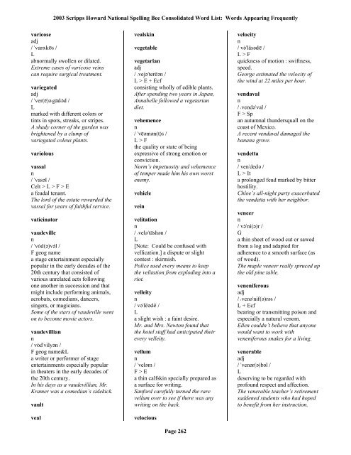 2004 SCRIPPS NATIONAL SPELLING BEE CONSOLIDATED WORD LIST PDF visual data 3