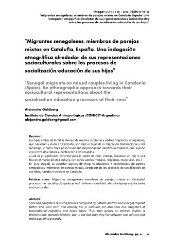 Migrantes senegaleses, miembros de parejas mixtas ... - Imagonautas