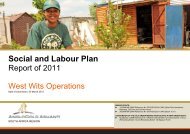 Social and Labour Plan - AngloGold Ashanti