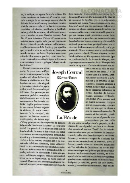 Joseph Conrad - Dirección General de Bibliotecas - Consejo ...