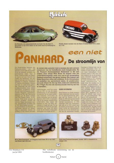 Lees Panhard Koerier 163 online - Panhardclub Nederland