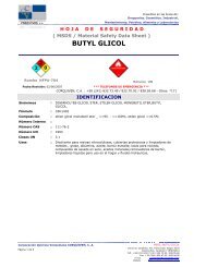 BUTYL GLICOL - Corporación Química de Venezuela