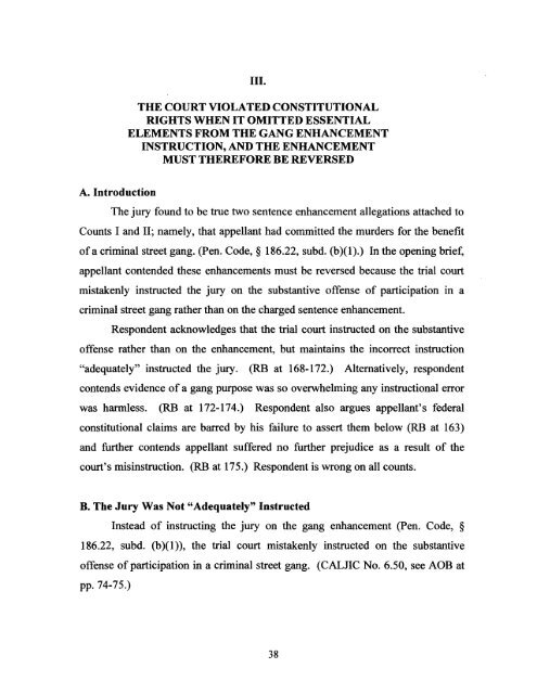 Appellant, William Satele, Reply Brief - California Courts - State of ...