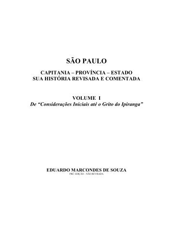 4 - "são paulo:capitania,provincia,estado" - Casa da História