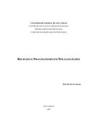 religião e pragmatismo em william james - Universidade Federal de ...