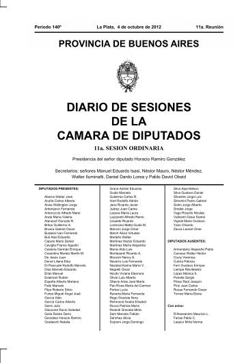 REUNION 14 - Honorable Cámara de diputados de la Provincia de ...