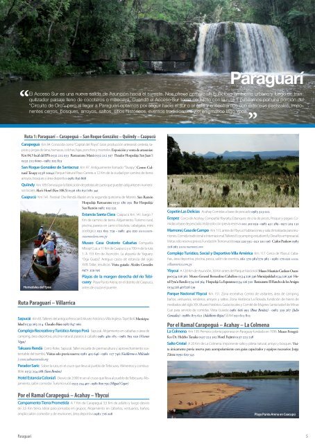 desarrollo humano - Turismo en Paraguay