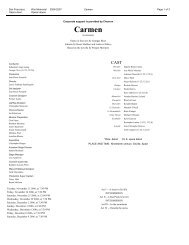 Carmen - San Francisco Opera