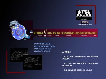 Recreación para personas discapacitadas, propuestas de ...