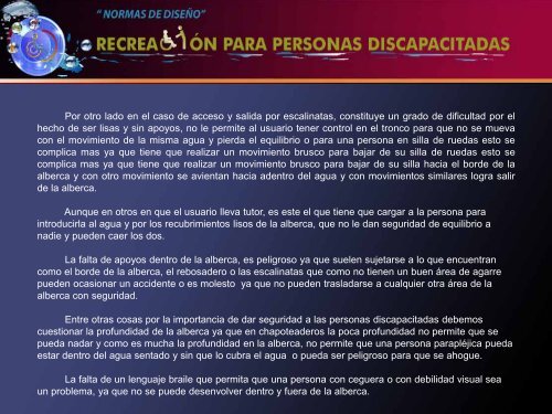 Recreación para personas discapacitadas, propuestas de ...