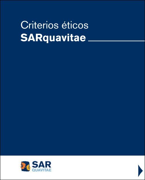 Criterios éticos SARquavitae