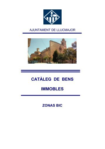 CATÀLEG DE BENS IMMOBLES - Ajuntament de Llucmajor