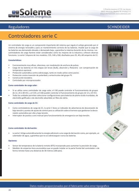 Catálogo de productos 2012 / 2013 - Soleme Soluciones Energéticas