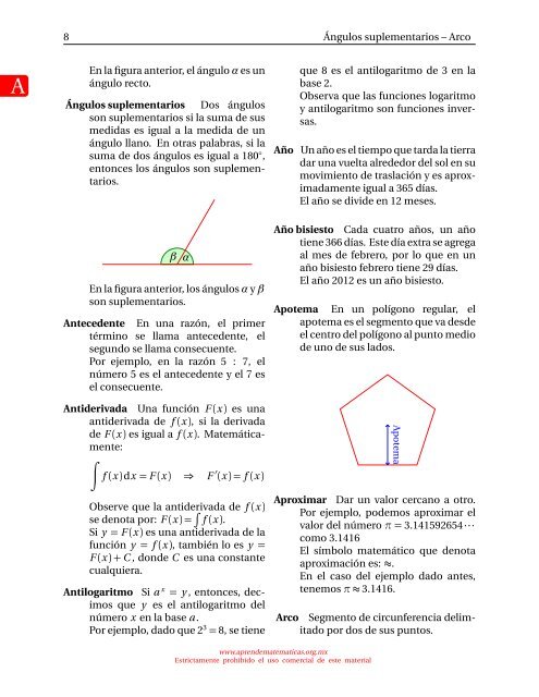 Diccionario ilustrado de conceptos matemáticos - Aprende ...