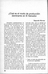 ¿Cuál es el modo de producción dominante en El Salvador?