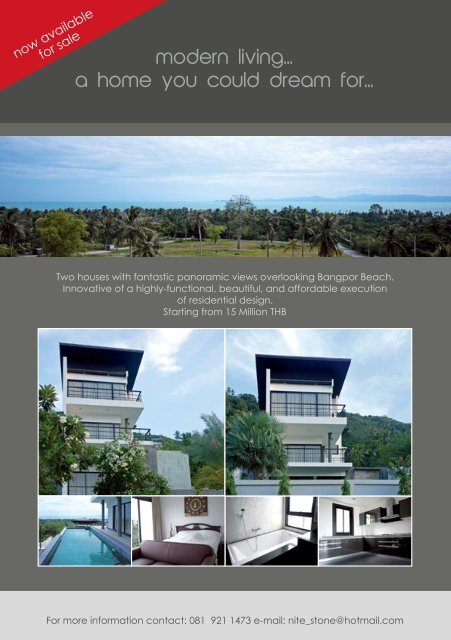 Samui Phangan Real Estate Magazine October-November