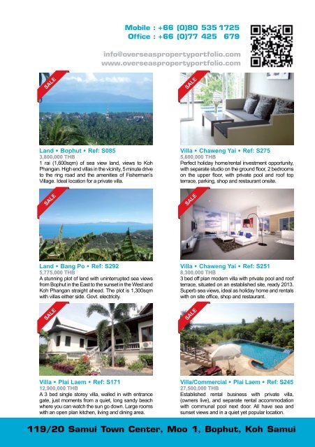 Samui Phangan Real Estate Magazine October-November