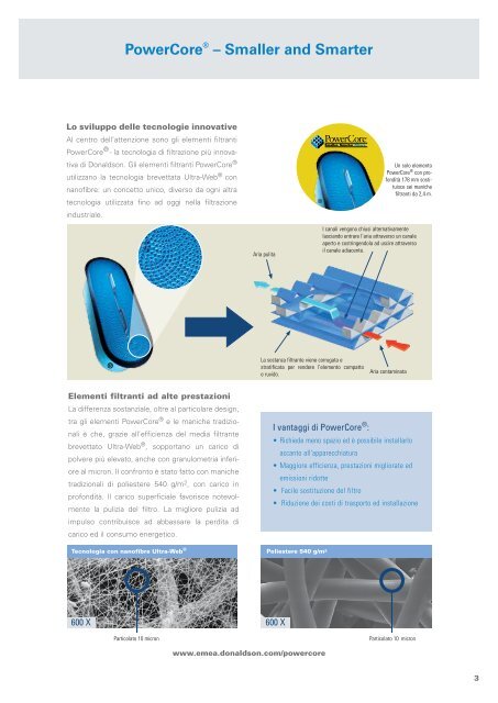 Dust Collection Filter Technologies Unfold Brochure IT - Donaldson ...