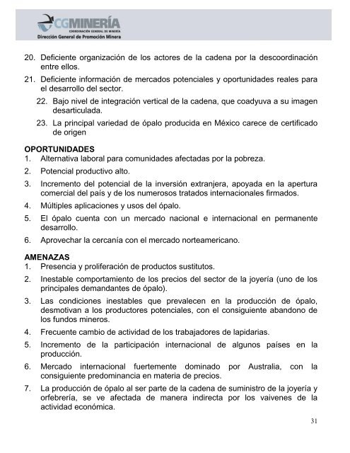 Cadena productiva del Ópalo - Secretaría de Economía